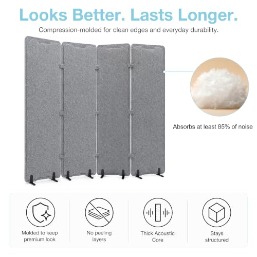 Four-Panel Acoustic Room Divider