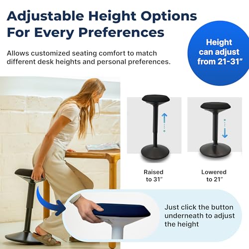 Height-Adjustable Wobble Stool