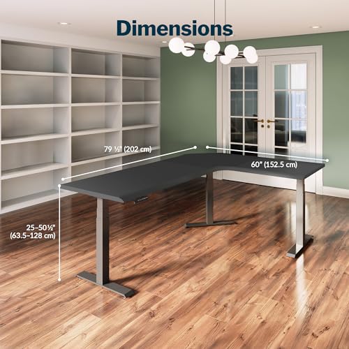 Electric L-Shaped Standing Desk