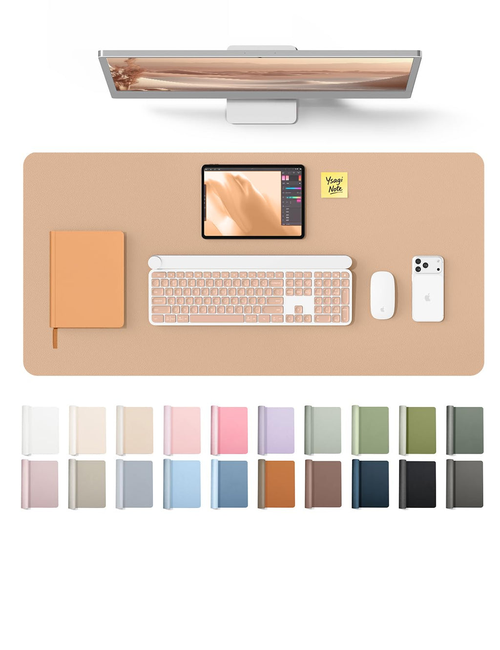 Waterproof PU Leather Desk Mat
