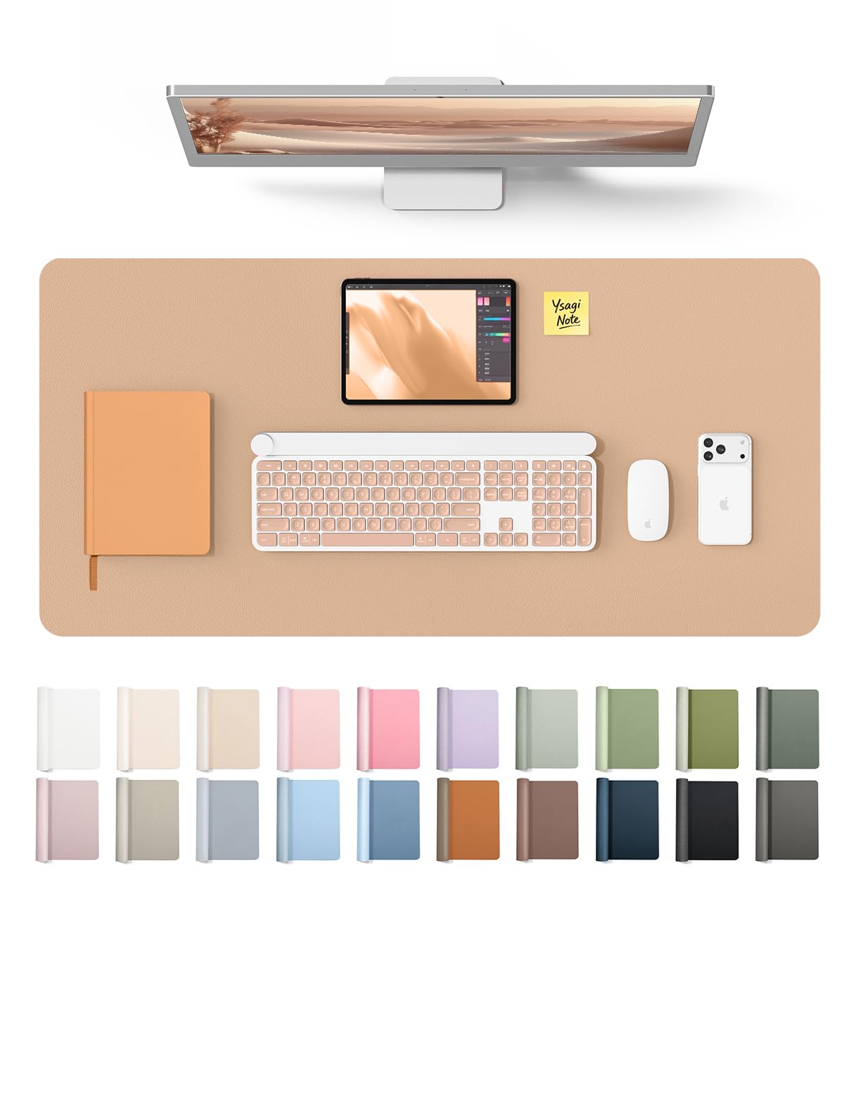 Waterproof PU Leather Desk Mat