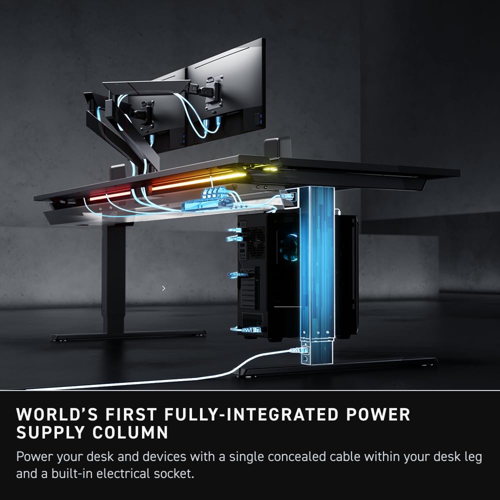 Cable-Managed Electric Standing Desk