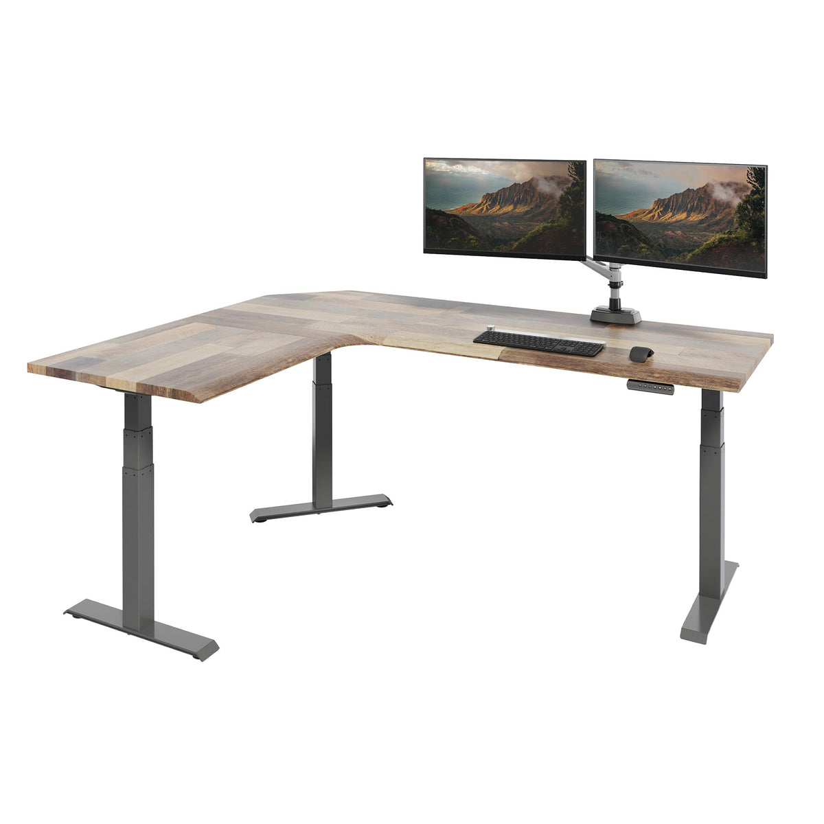 Electric L-Shaped Standing Desk