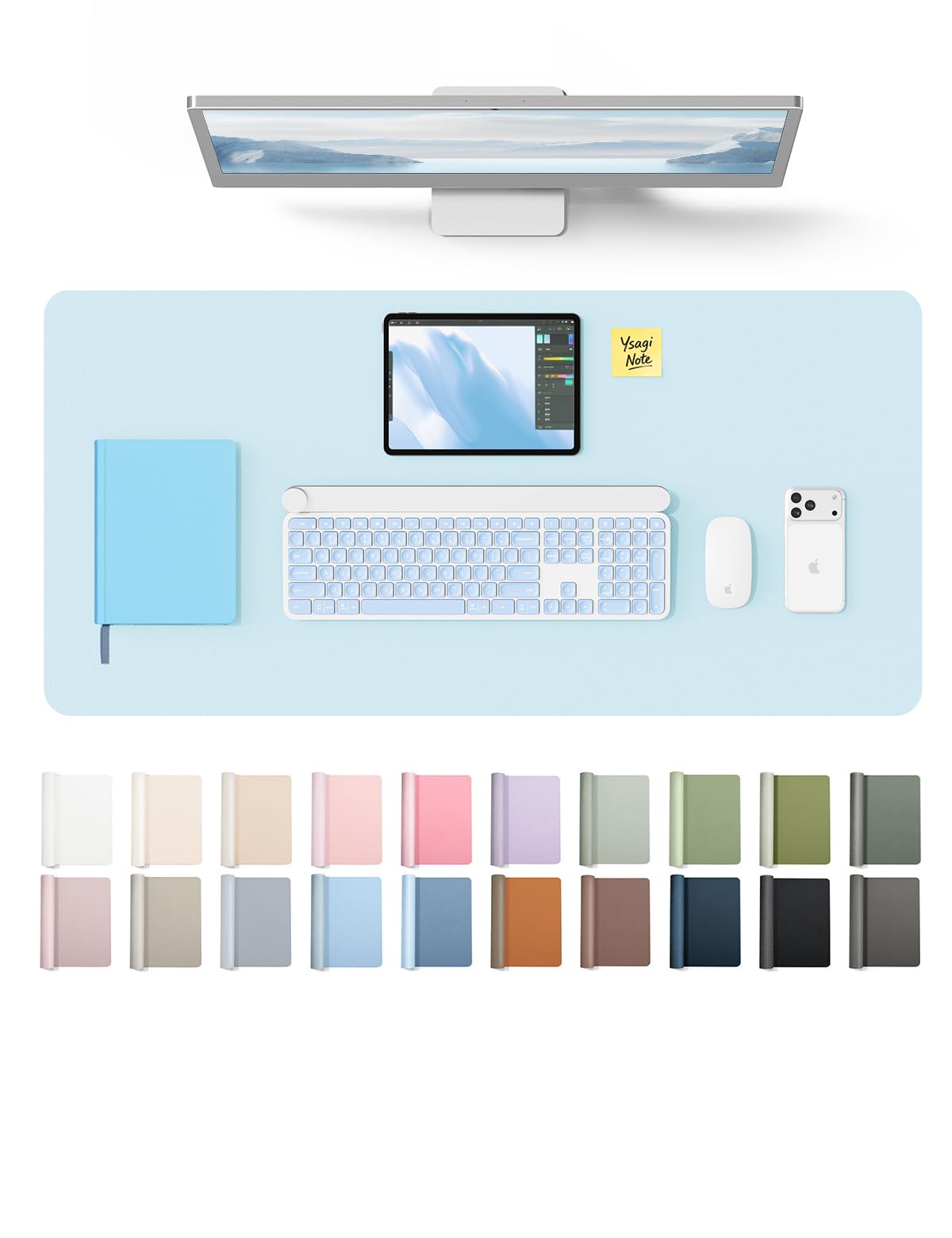 Waterproof PU Leather Desk Mat