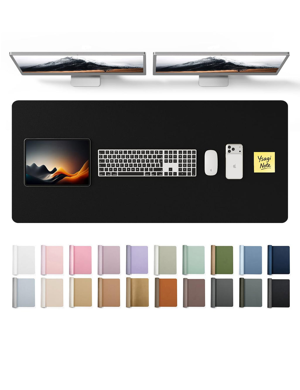 Waterproof PU Leather Desk Mat