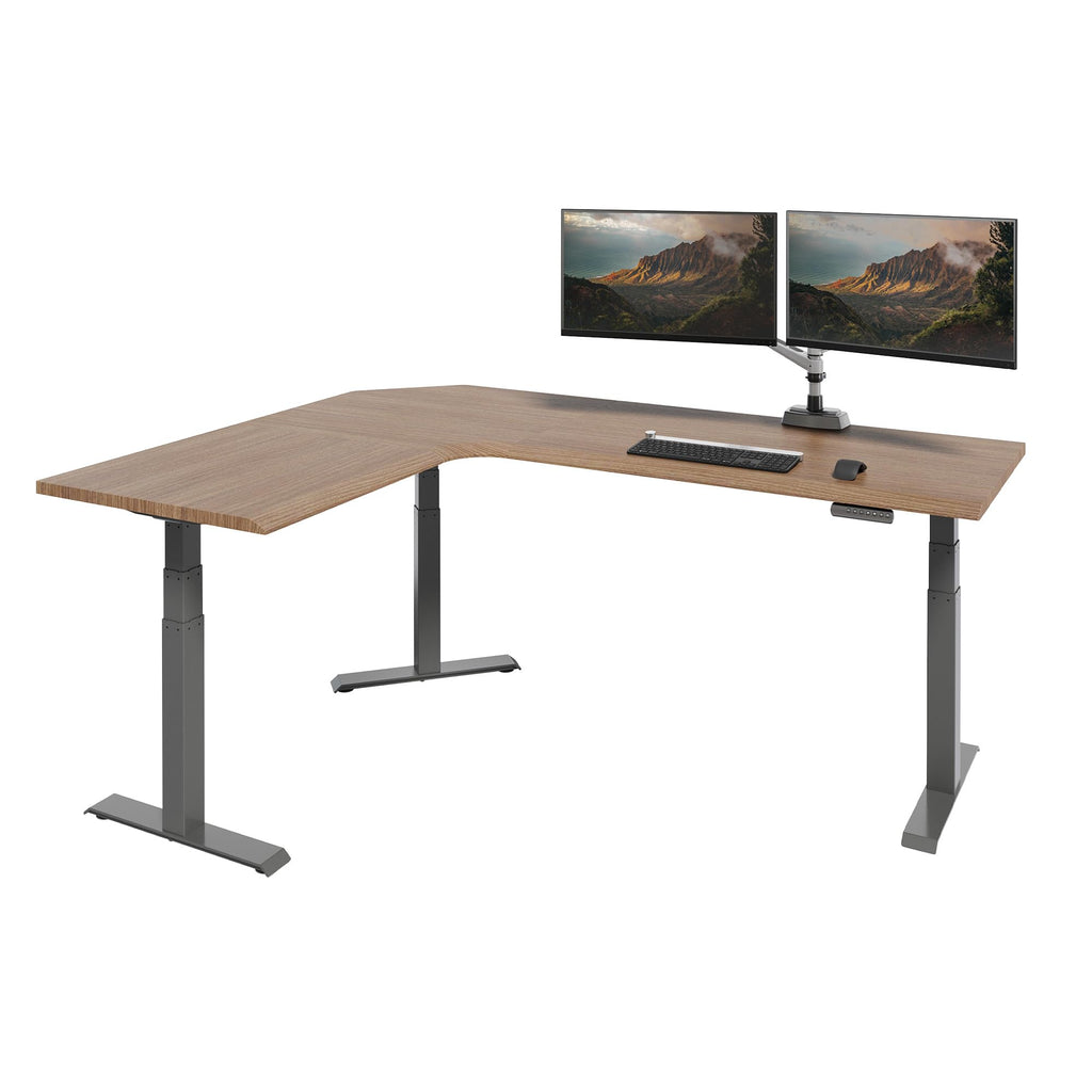 Electric L-Shaped Standing Desk
