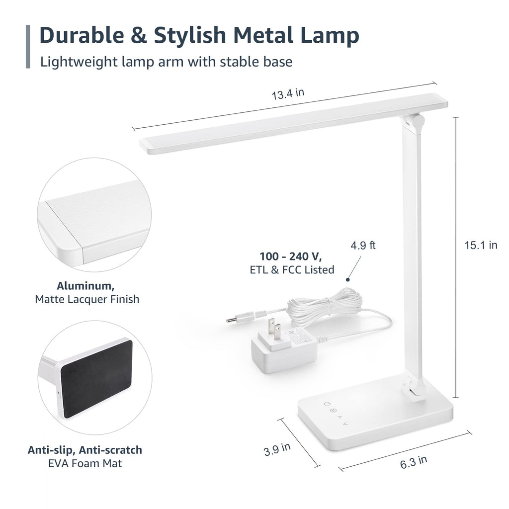 Compact Dimmable LED Desk Lamp