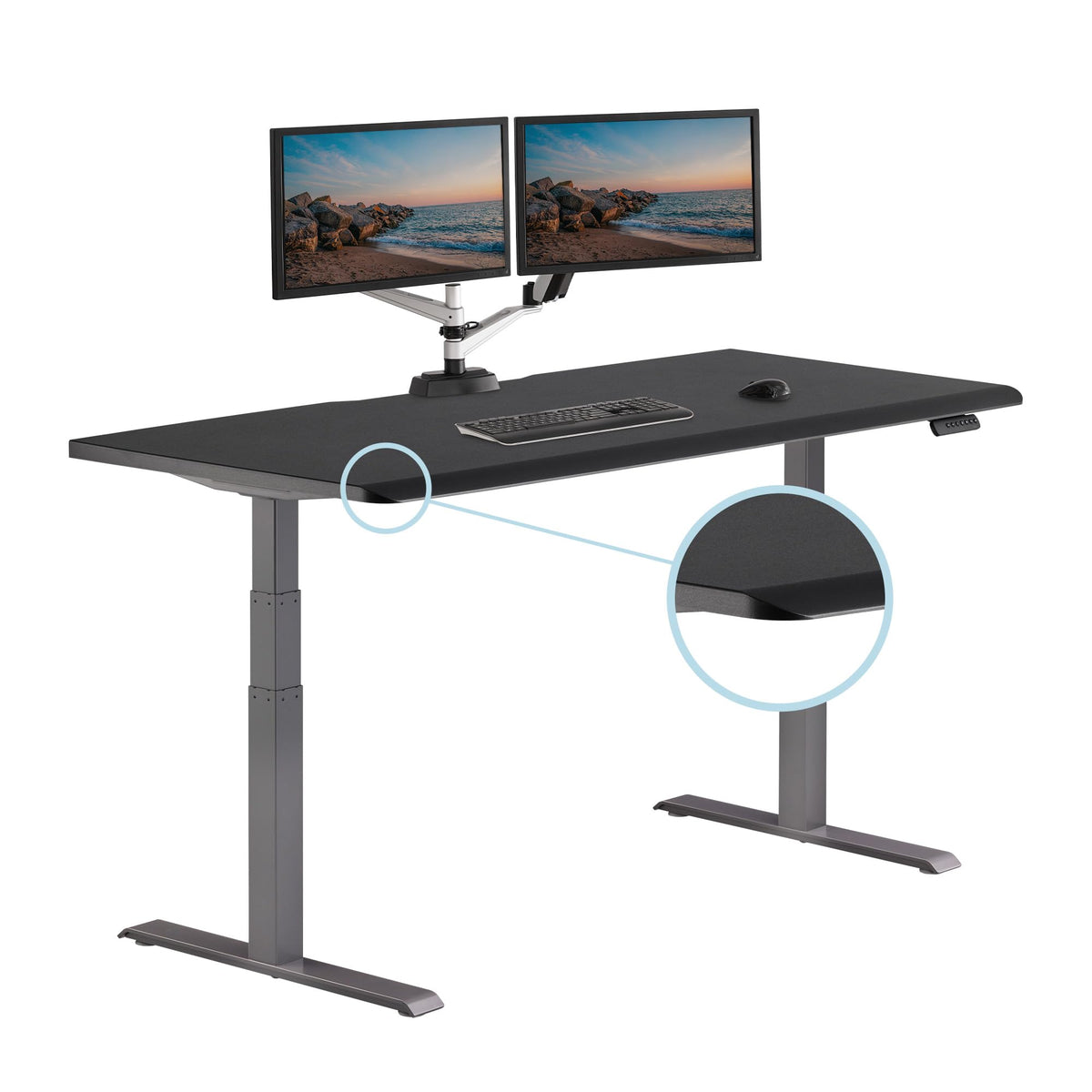 Comfort-Edge Adjustable Desk