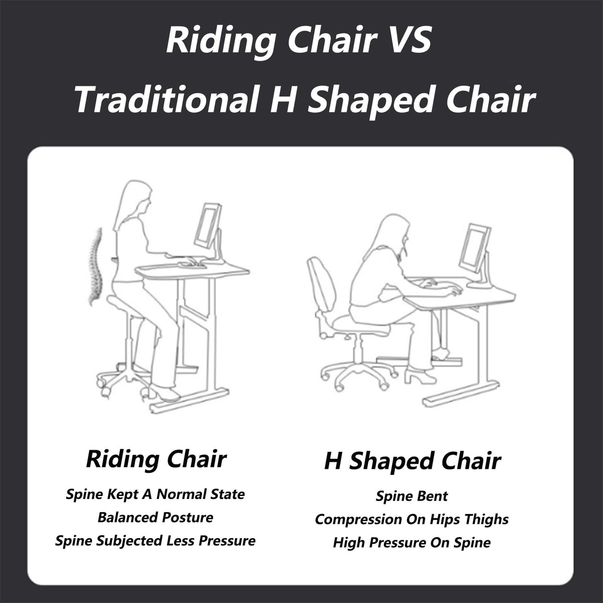 Adjustable Rolling Saddle Stool