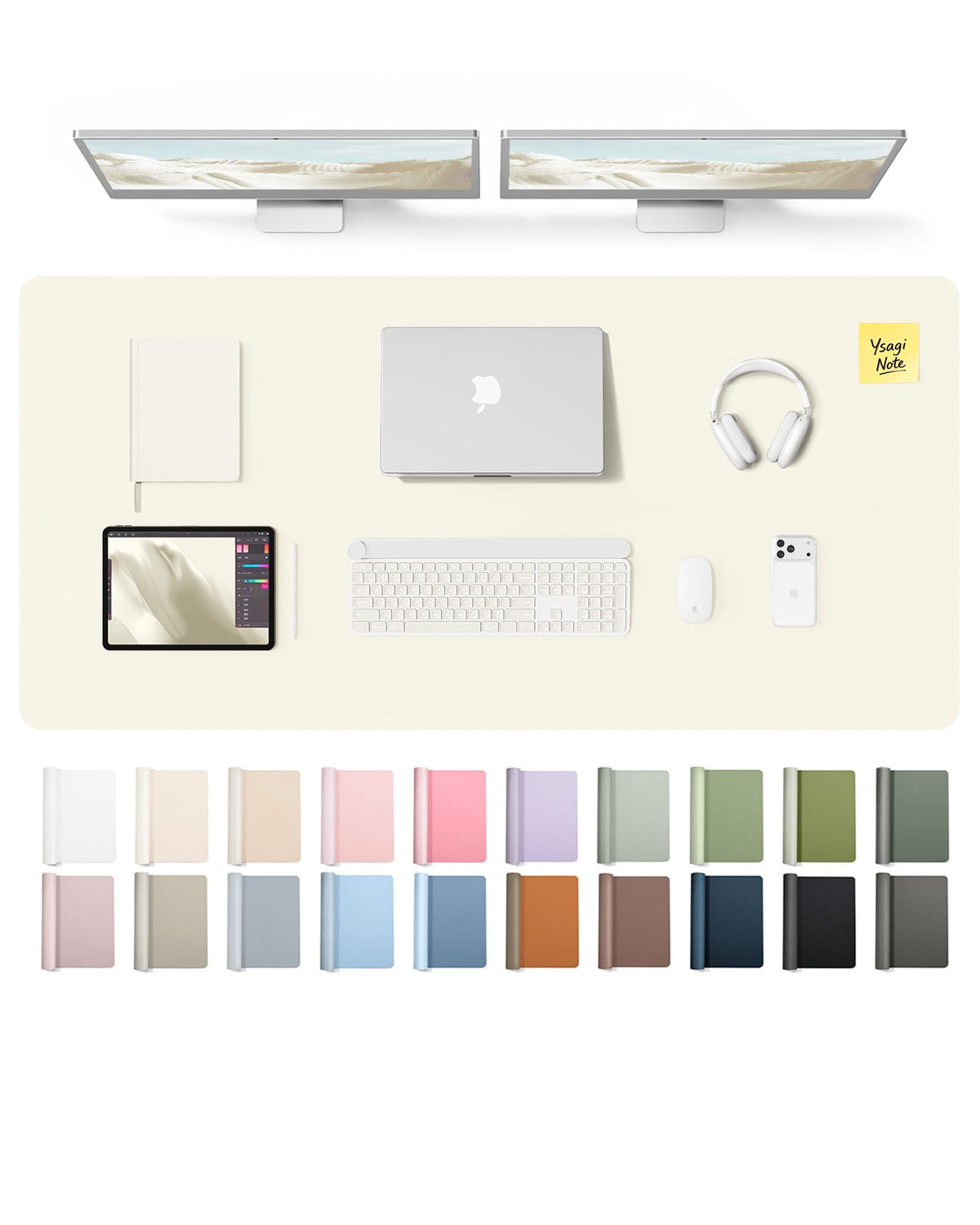 Waterproof PU Leather Desk Mat