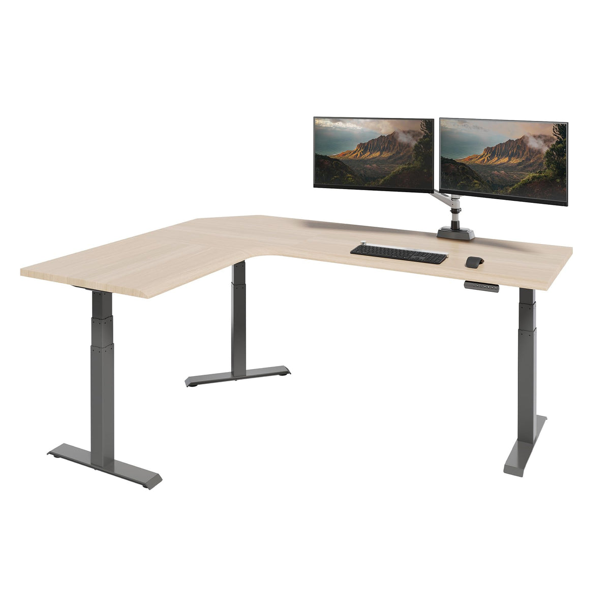 Electric L-Shaped Standing Desk