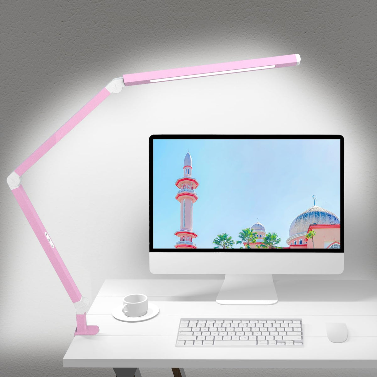 Dual-Source Clamp Desk Lamp