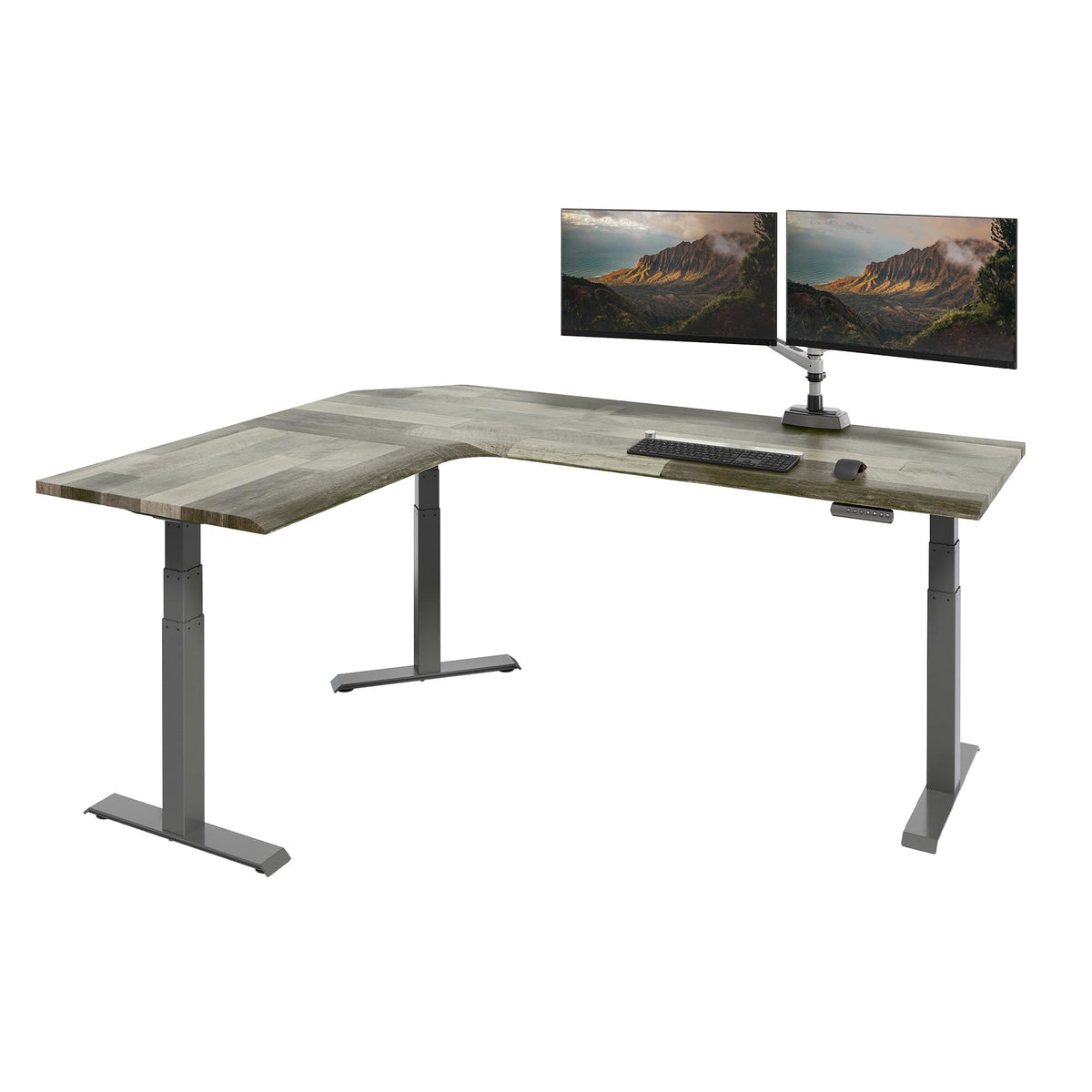 Electric L-Shaped Standing Desk