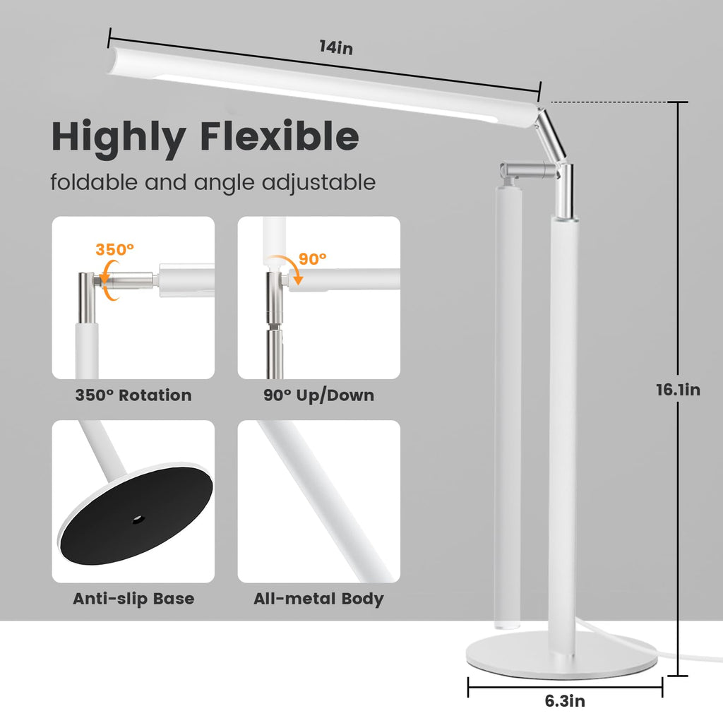 Metal Dimmable LED Desk Lamp
