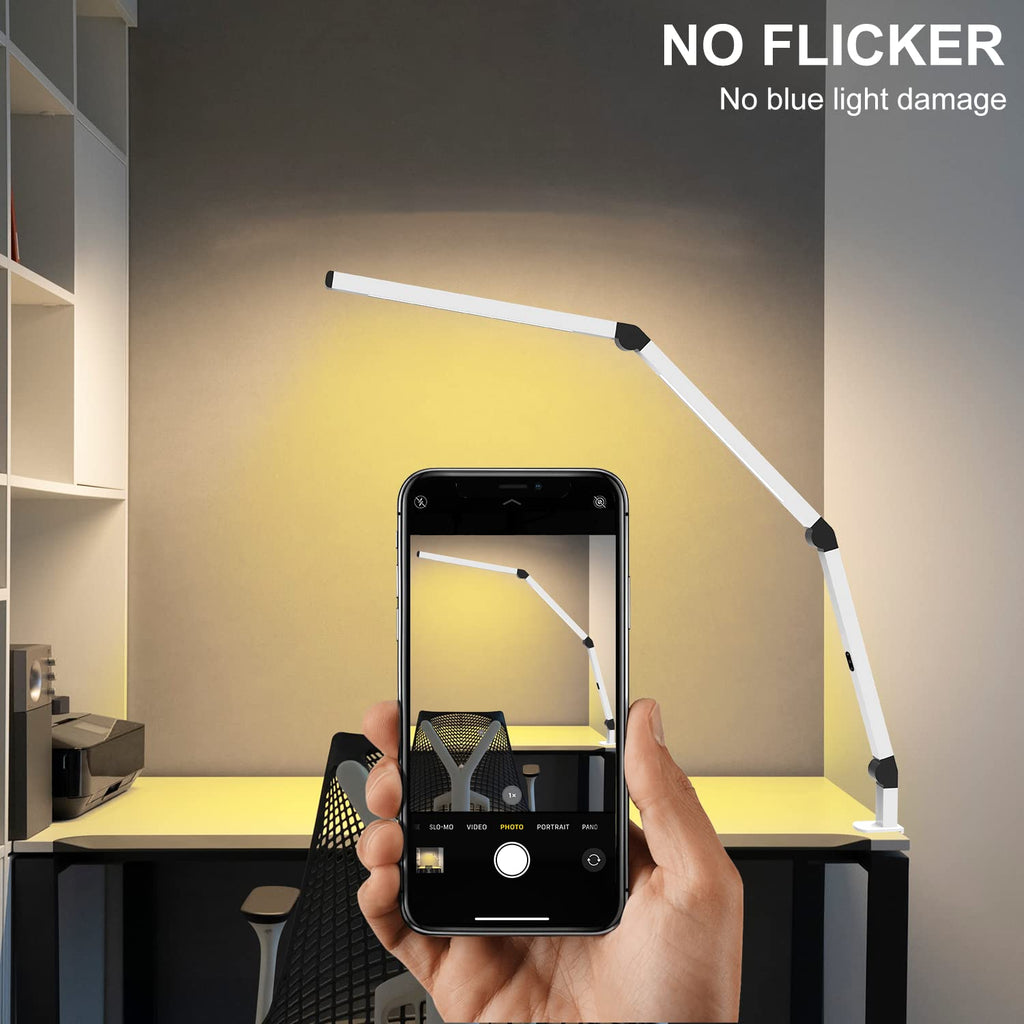 Dual-Source Clamp Desk Lamp