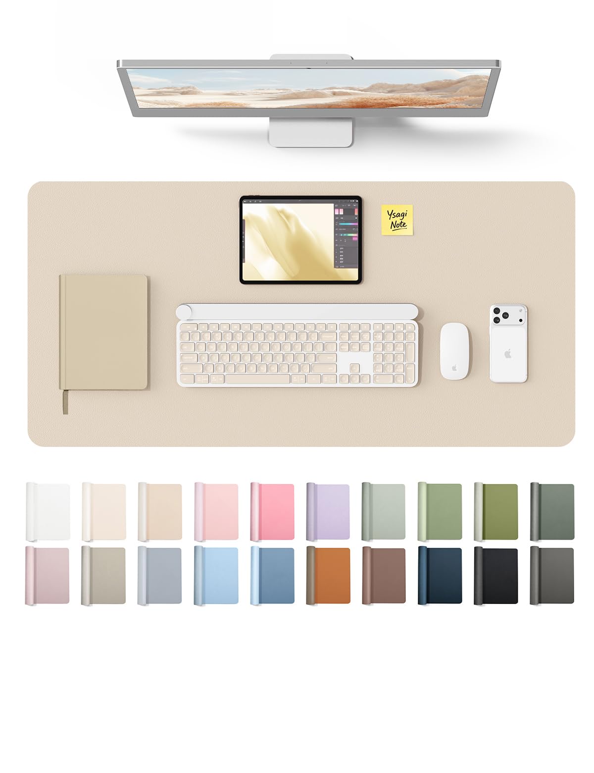 Waterproof PU Leather Desk Mat