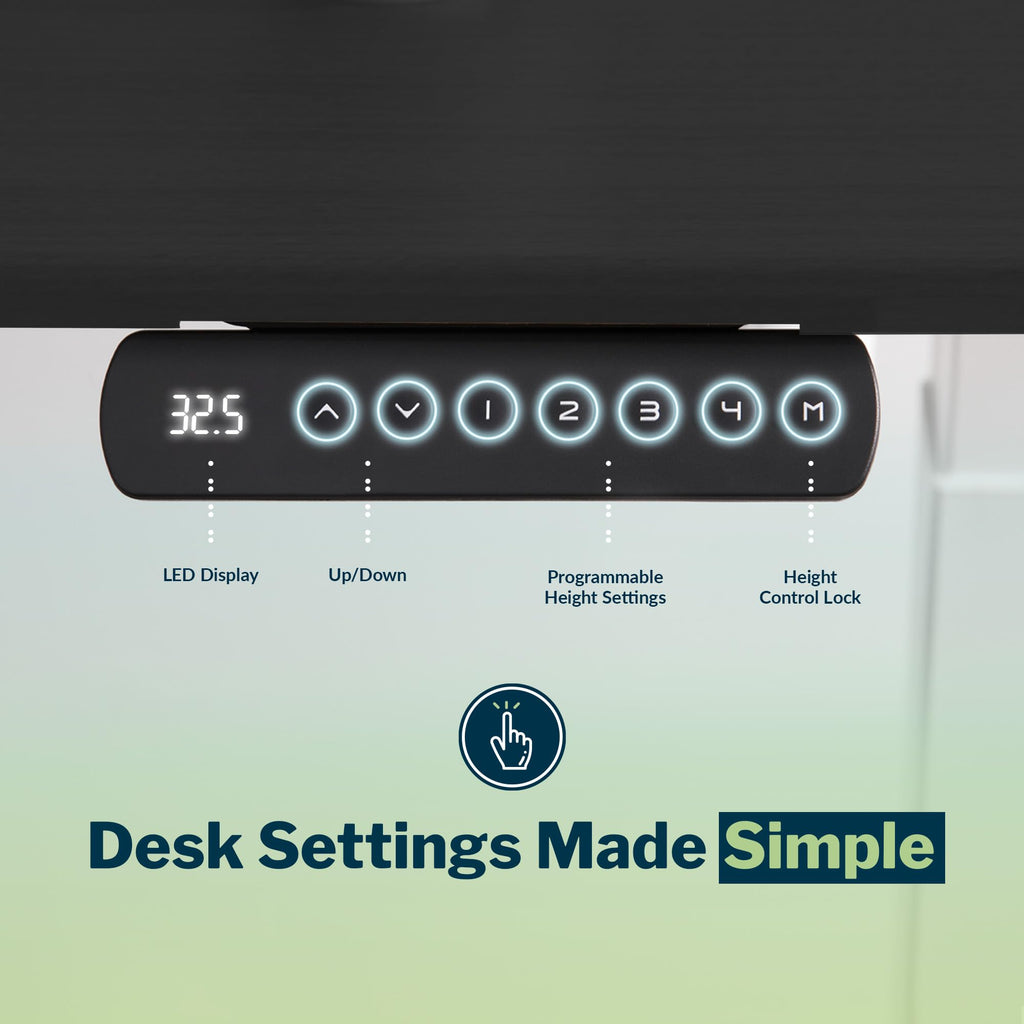 Electric L-Shaped Standing Desk