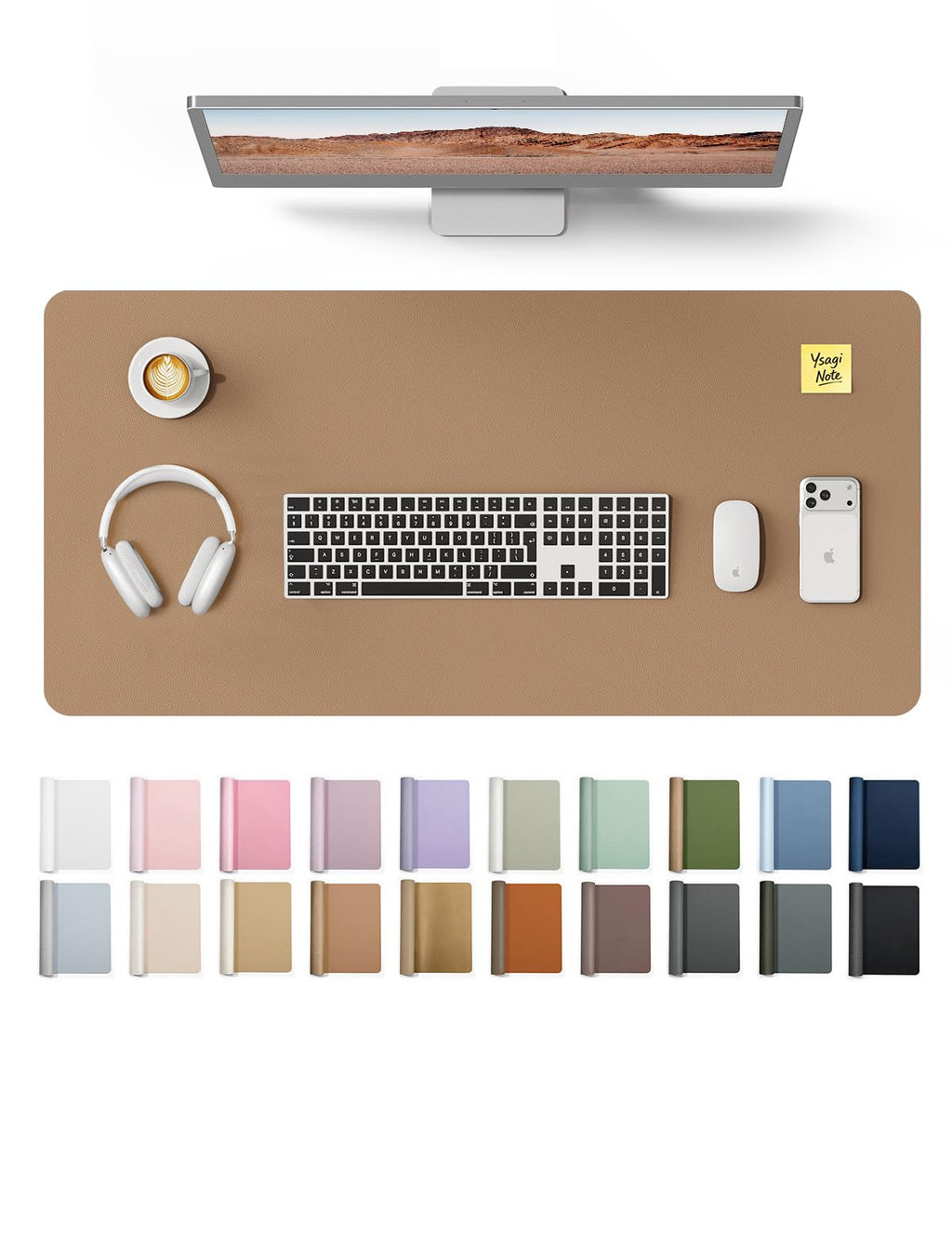 Waterproof PU Leather Desk Mat