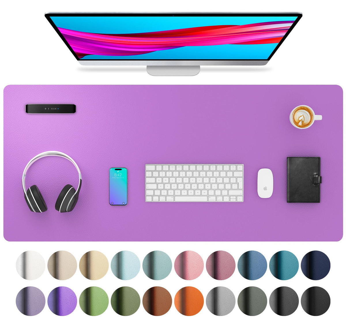 Non-Slip PU Leather Desk Mat