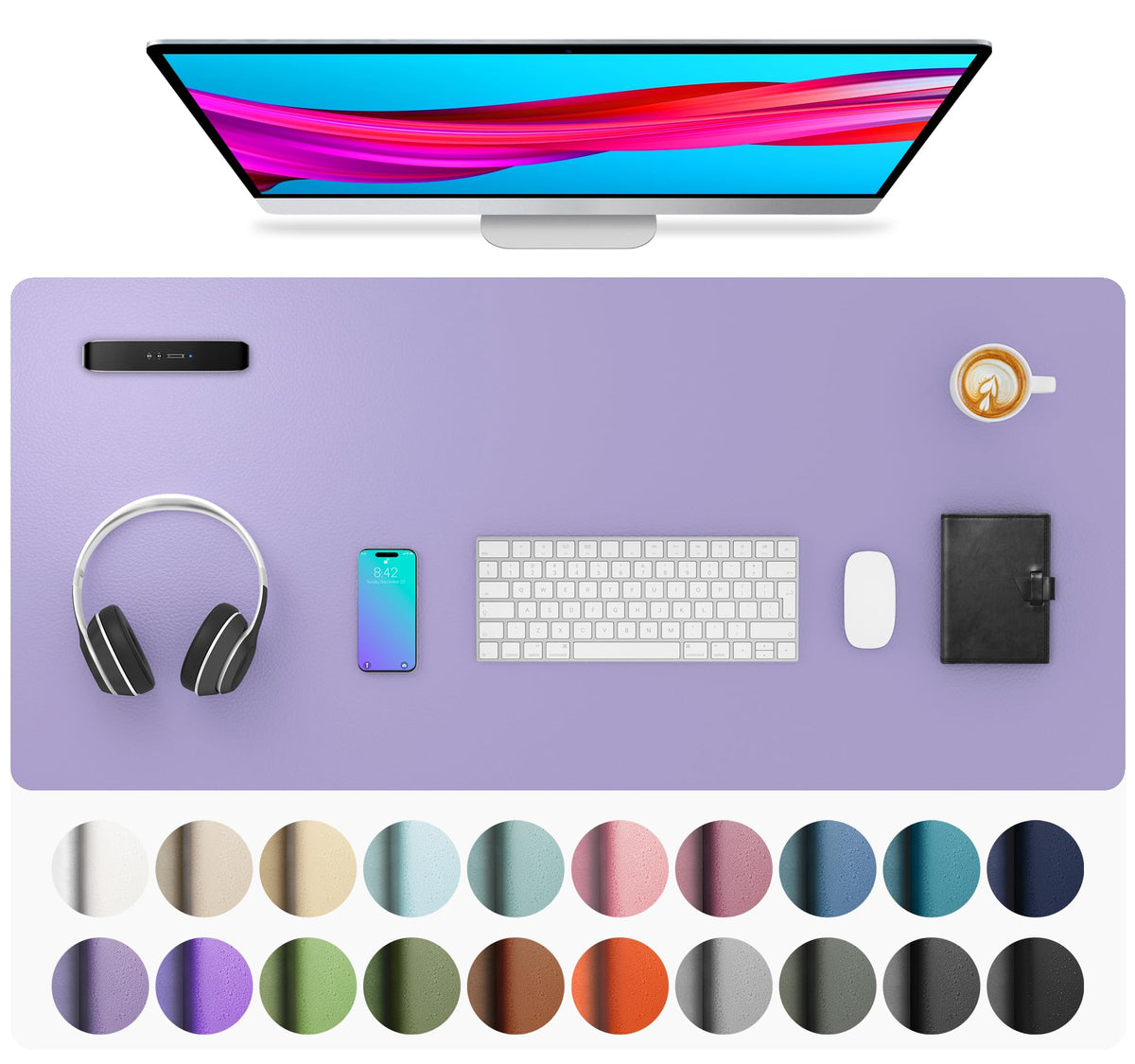 Non-Slip PU Leather Desk Mat
