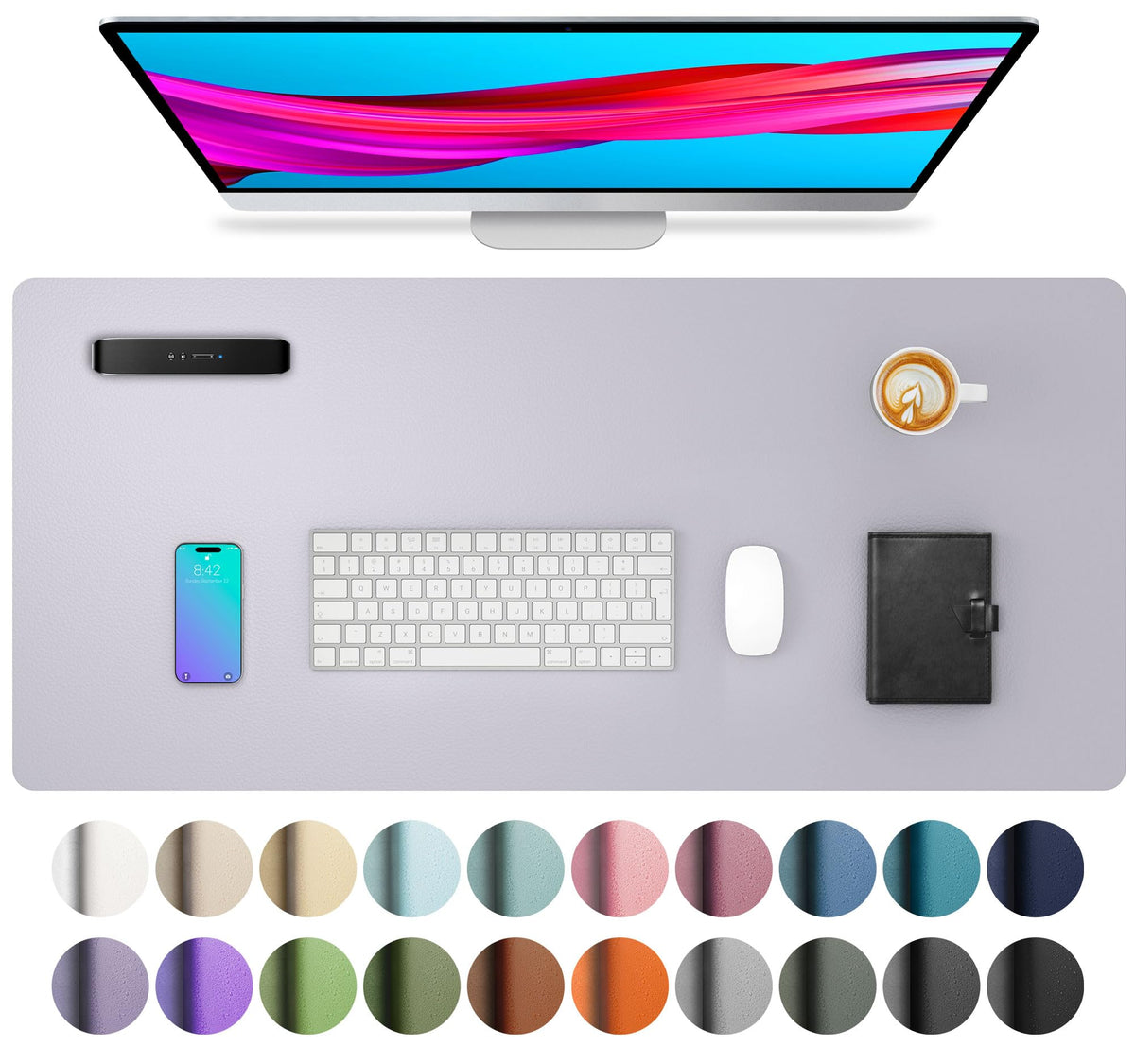 Non-Slip PU Leather Desk Mat