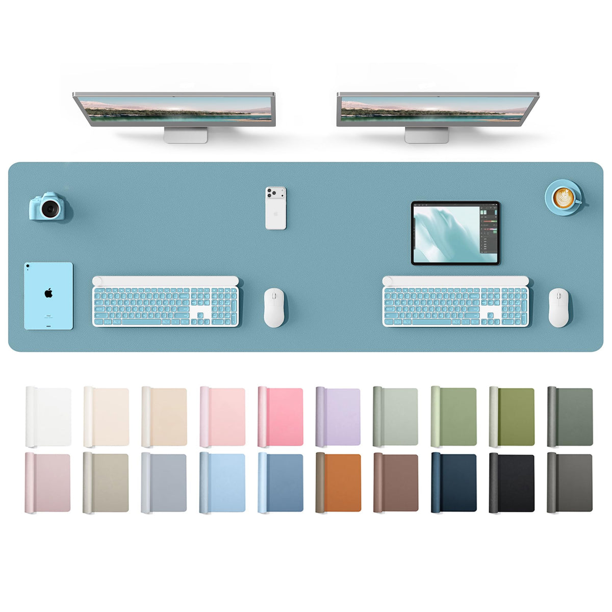 Waterproof PU Leather Desk Mat