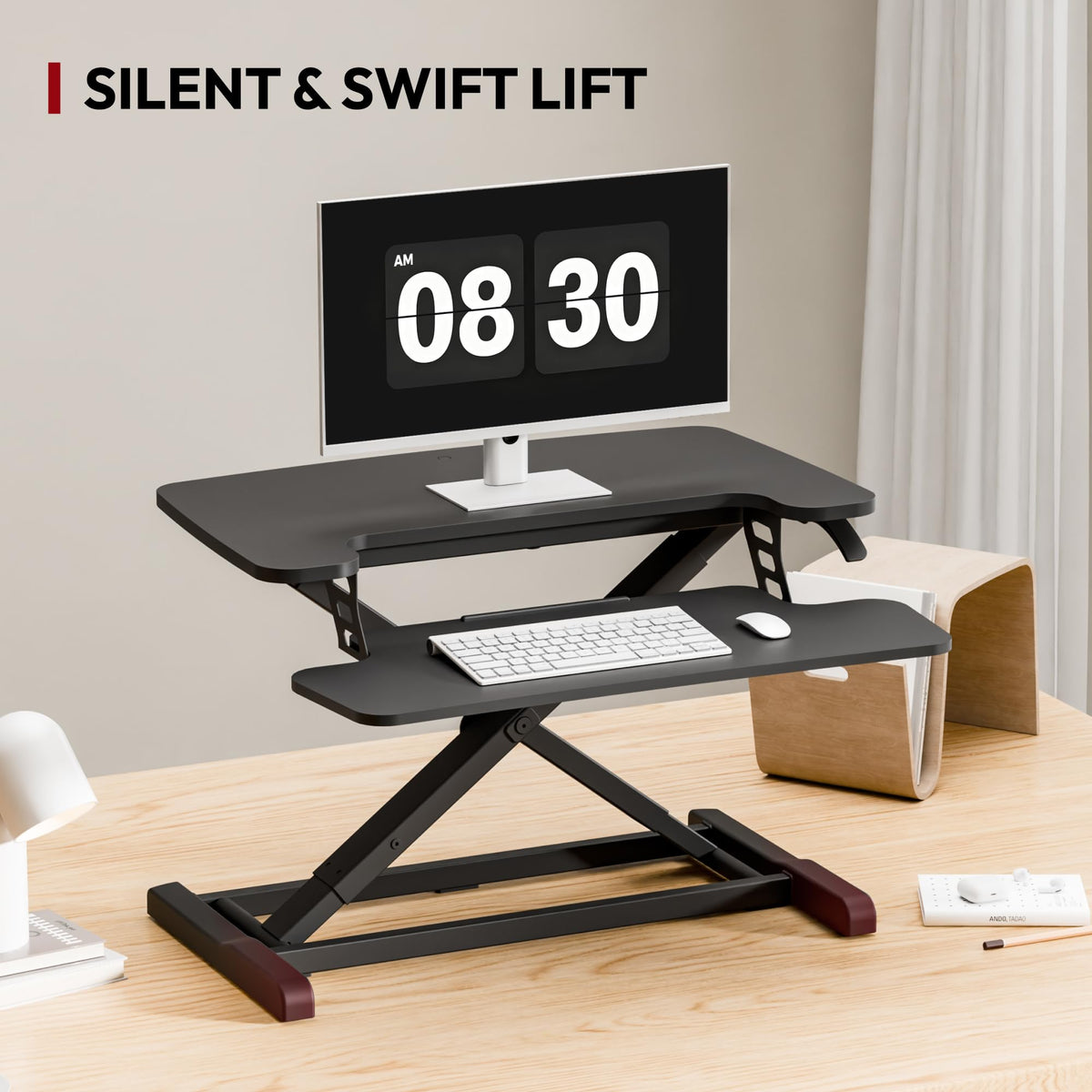 Standing Desk Converter with Keyboard Tray