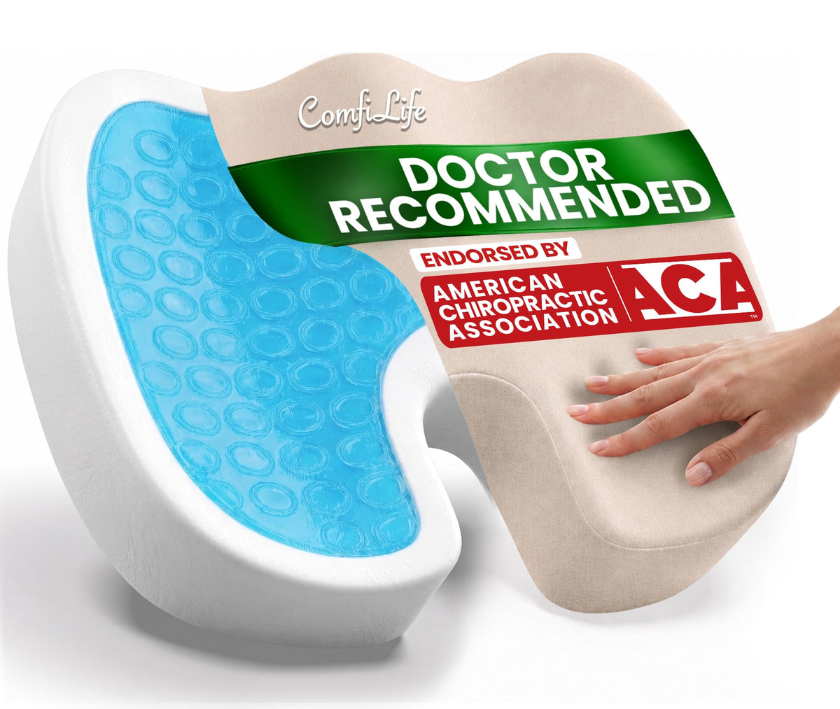 Gel Memory Foam Seat Cushion