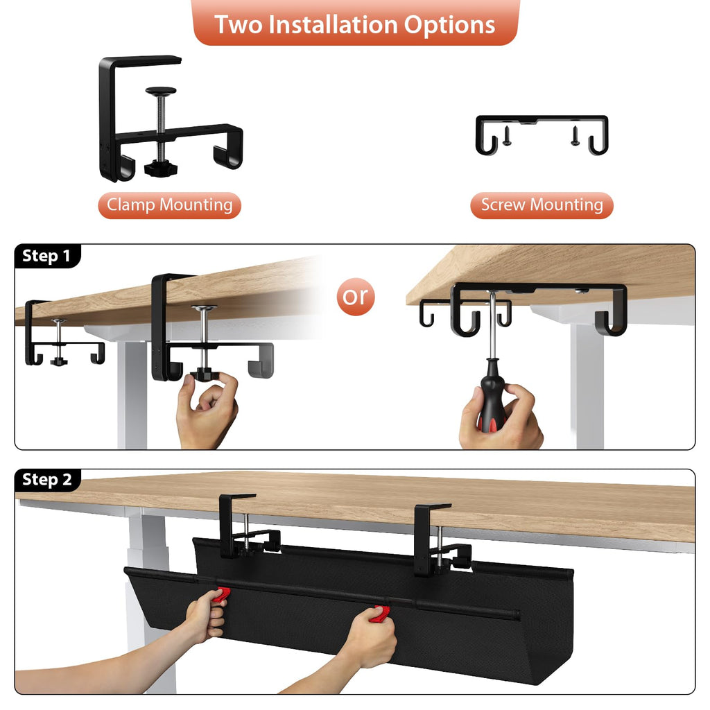 Under-Desk Cable Tray
