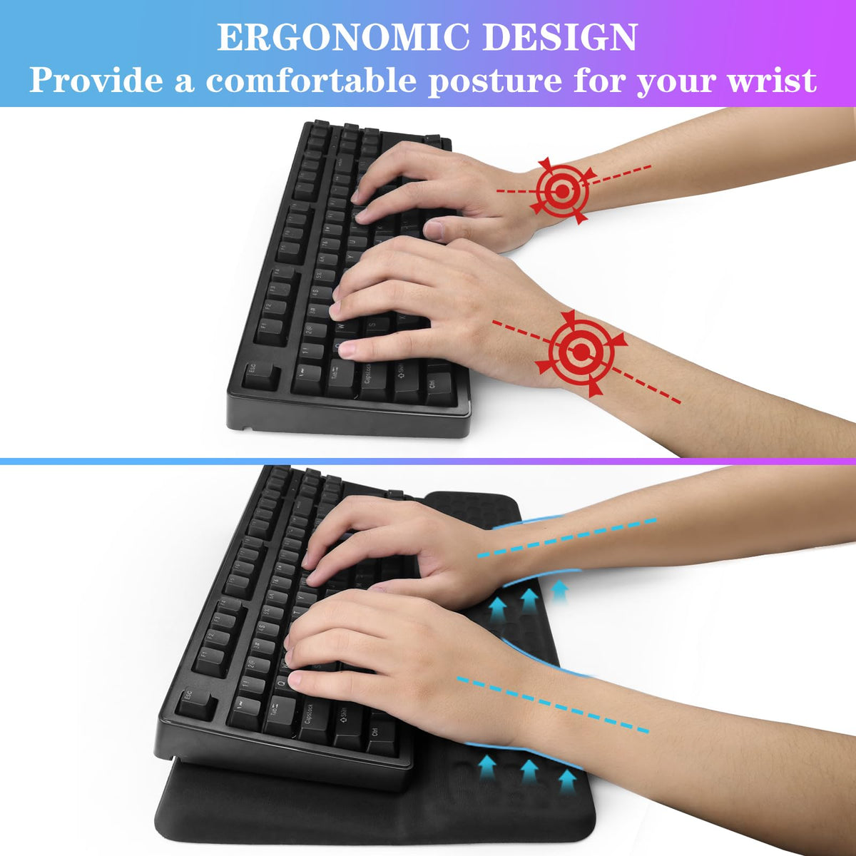 Angled Keyboard Stand with Wrist Rest