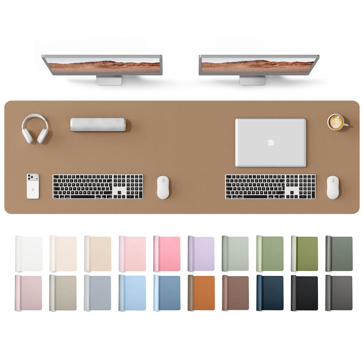 Waterproof PU Leather Desk Mat