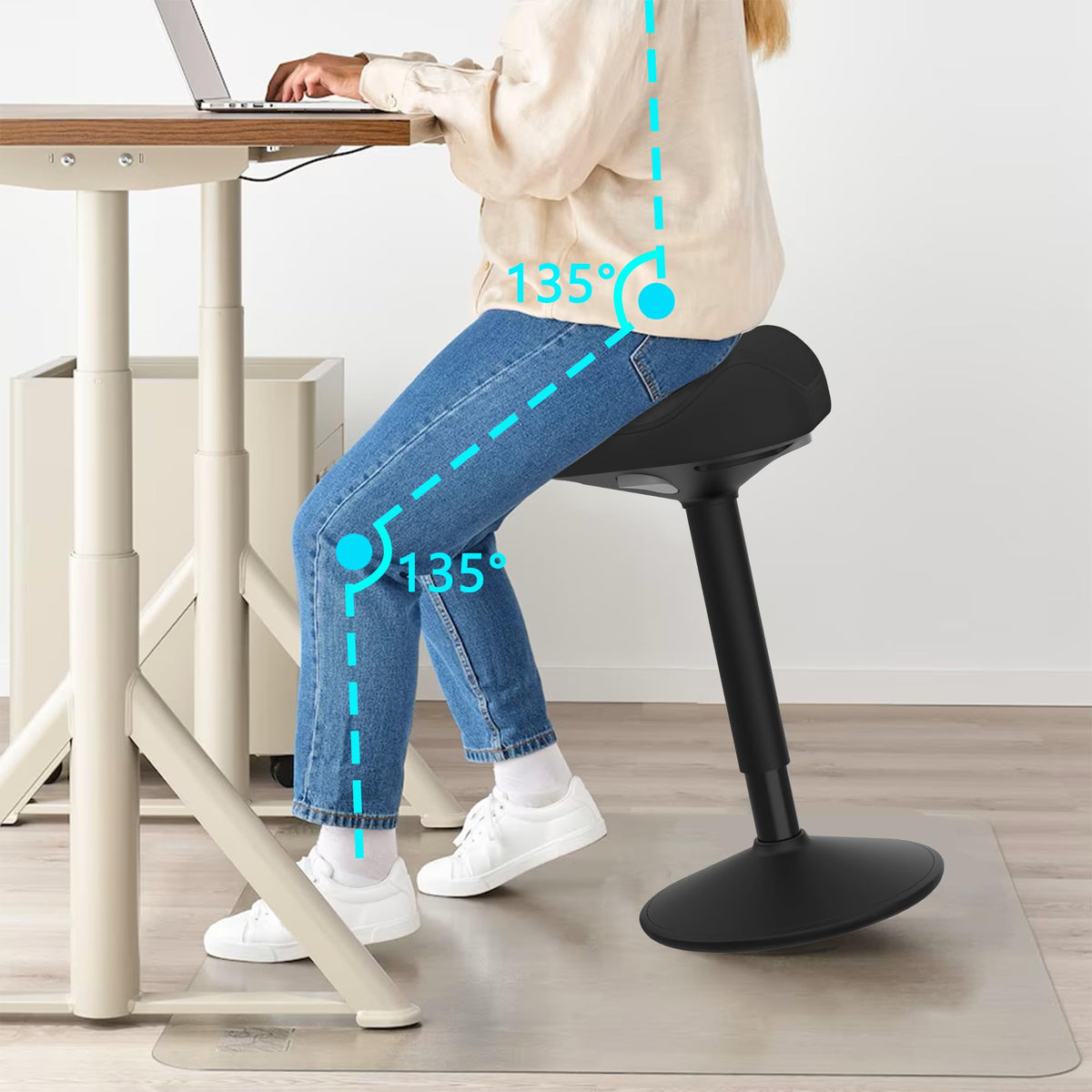 Adjustable Standing Stool