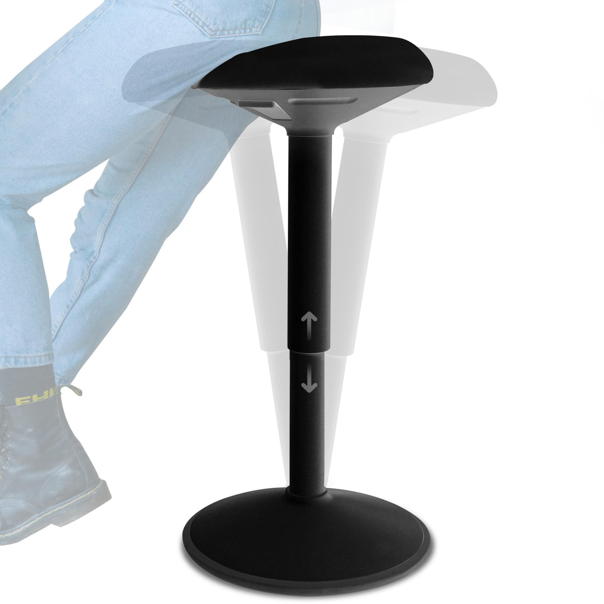 Height-Adjustable Wobble Stool