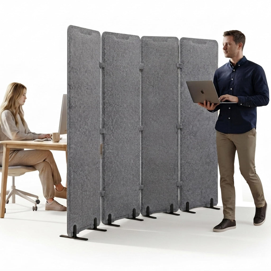 Four-Panel Acoustic Room Divider