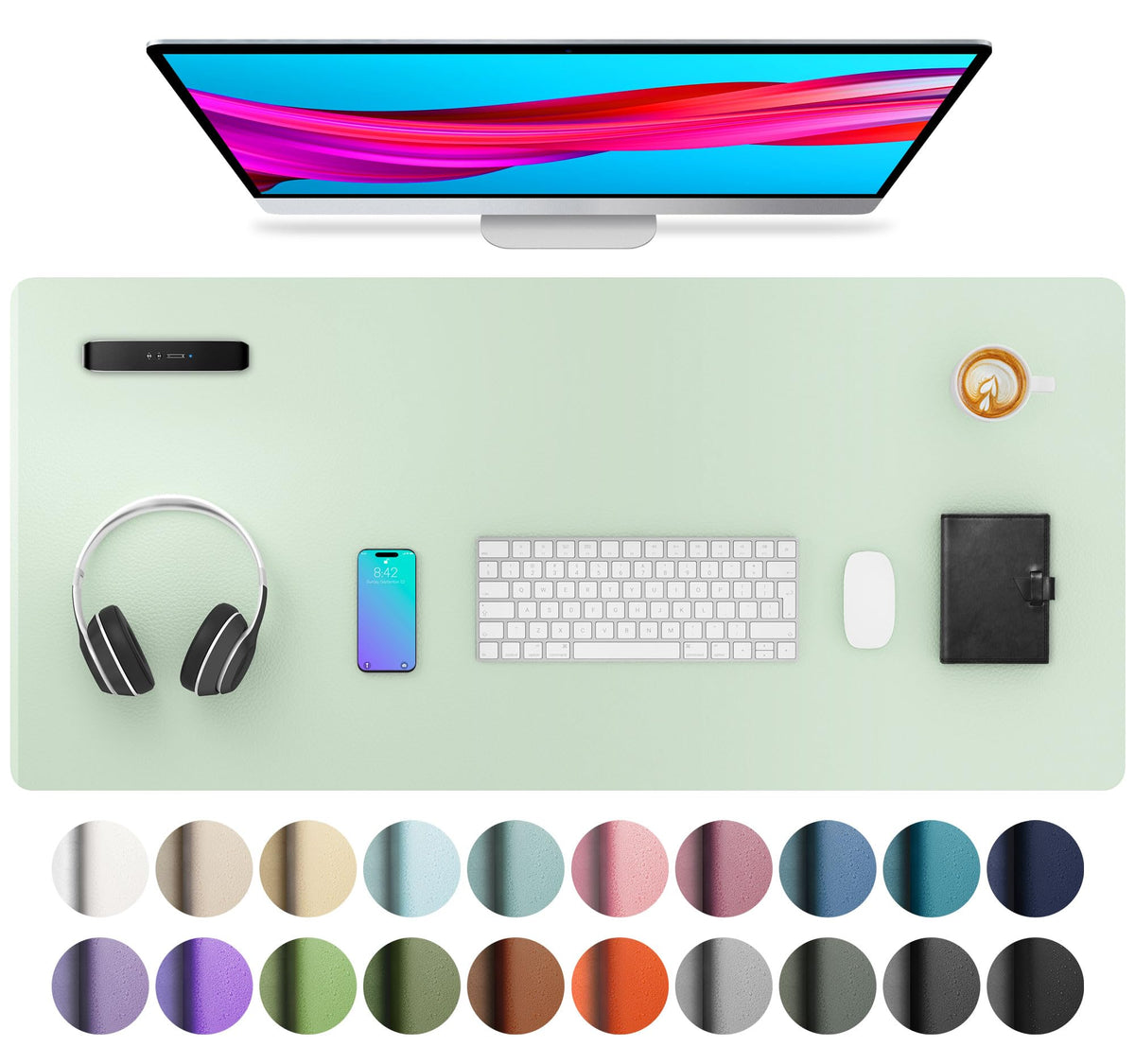 Non-Slip PU Leather Desk Mat