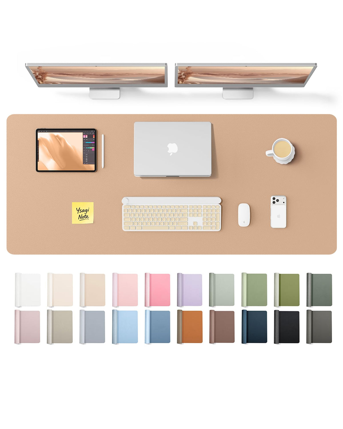 Waterproof PU Leather Desk Mat