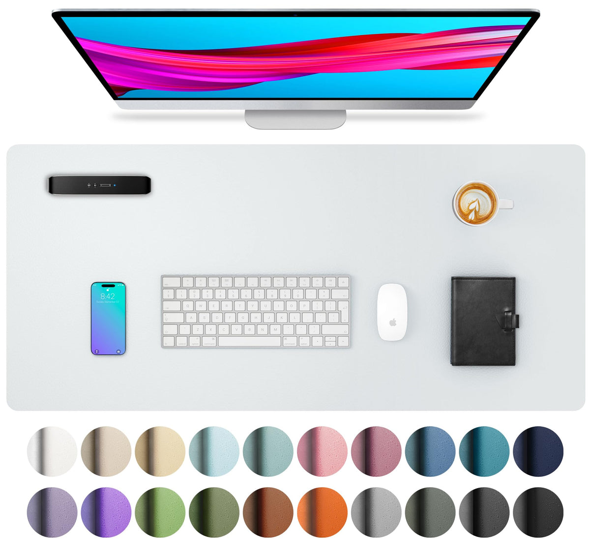 Non-Slip PU Leather Desk Mat