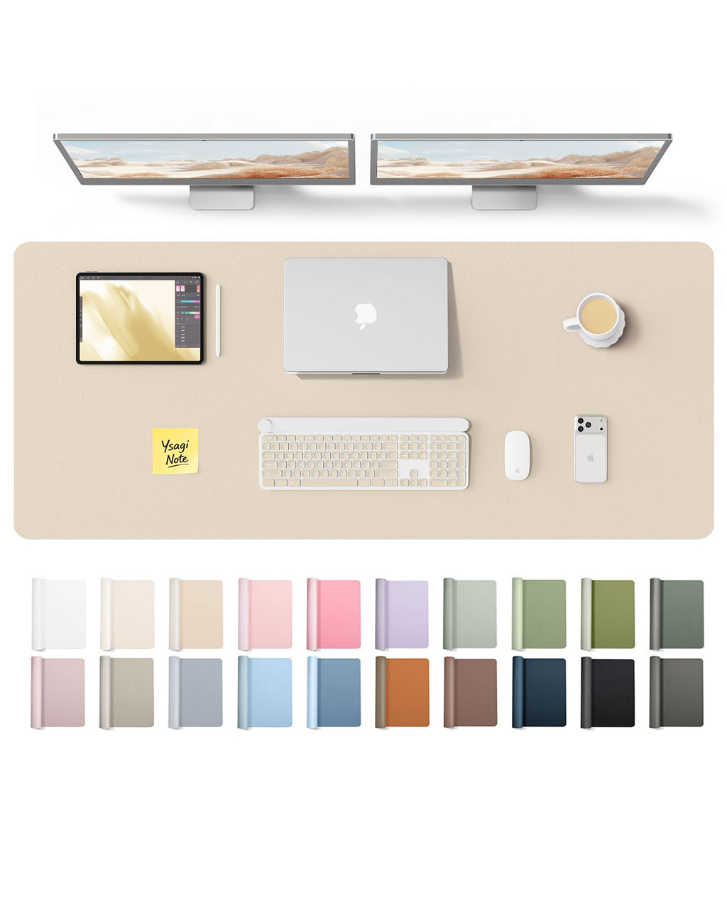 Waterproof PU Leather Desk Mat
