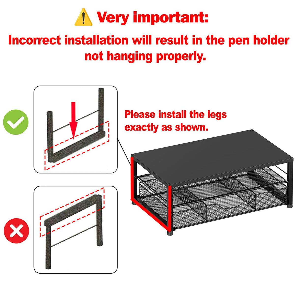 Monitor Riser with Drawer