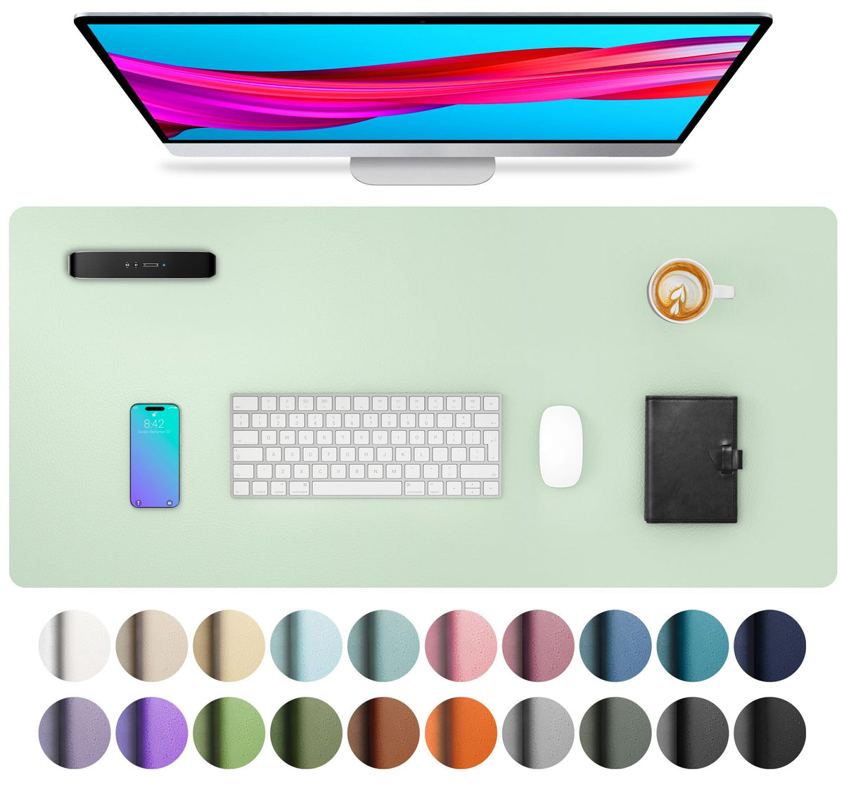 Non-Slip PU Leather Desk Mat