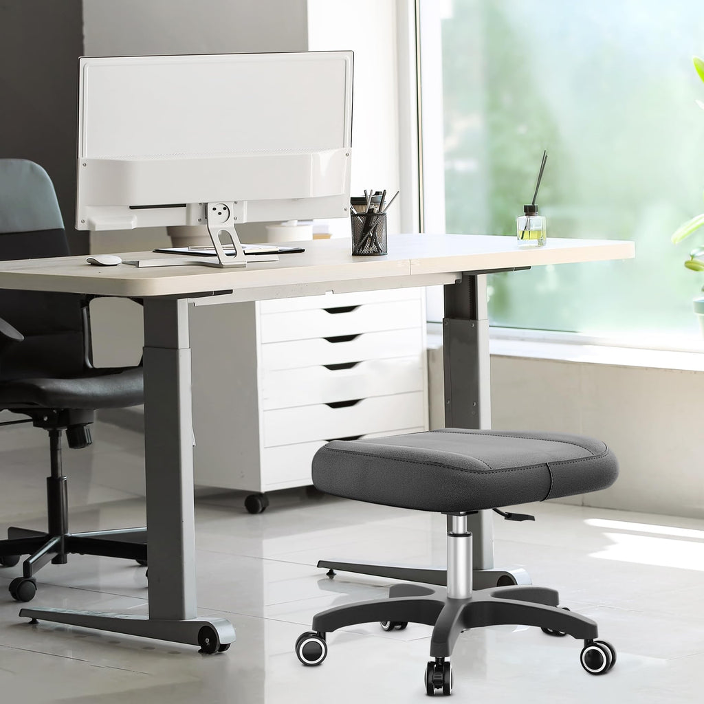 Rolling Adjustable Footrest Stool