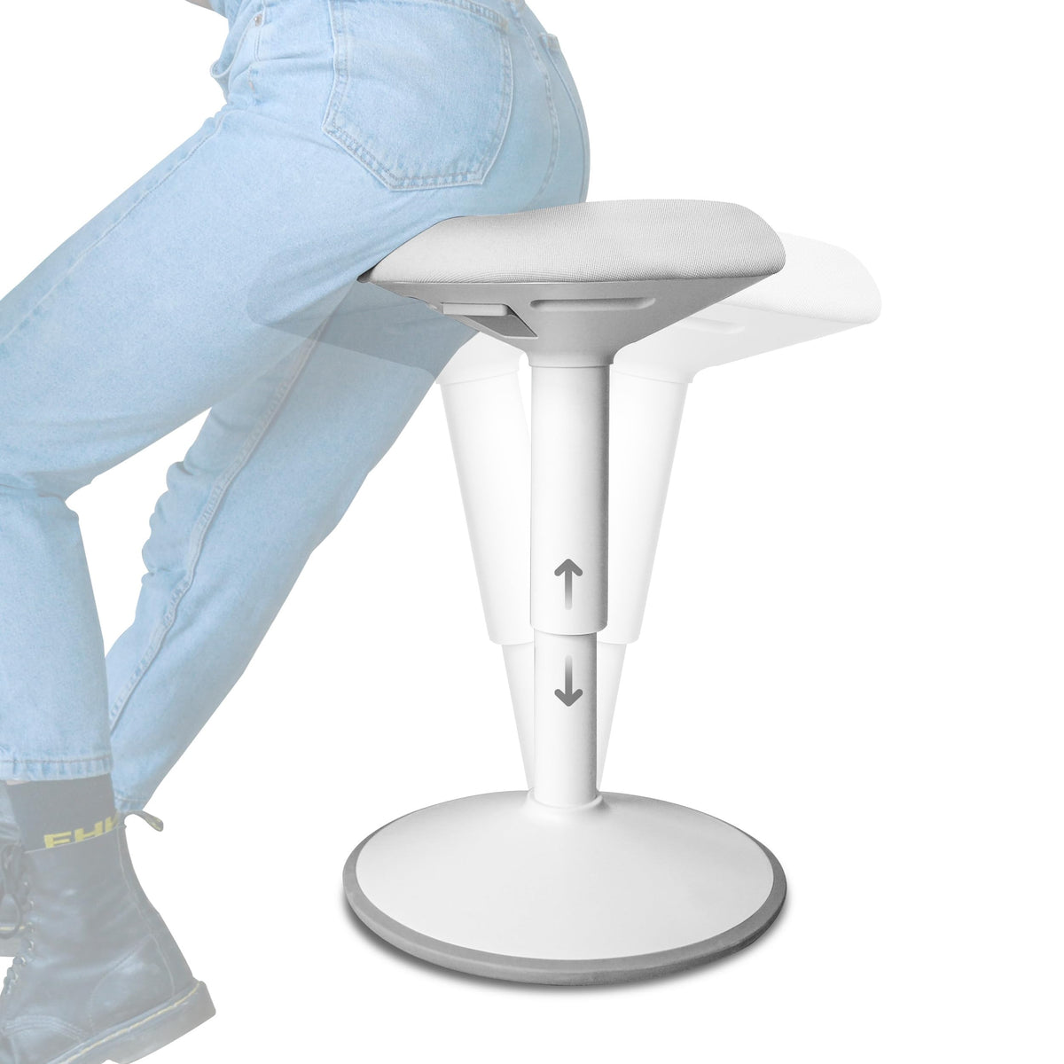 Height-Adjustable Wobble Stool