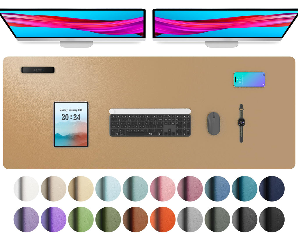 Non-Slip PU Leather Desk Mat