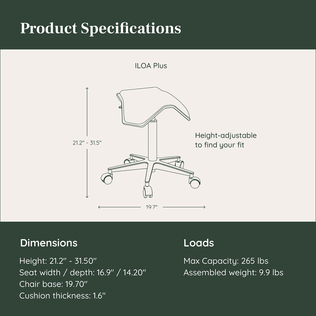 Ergonomic Saddle Chair