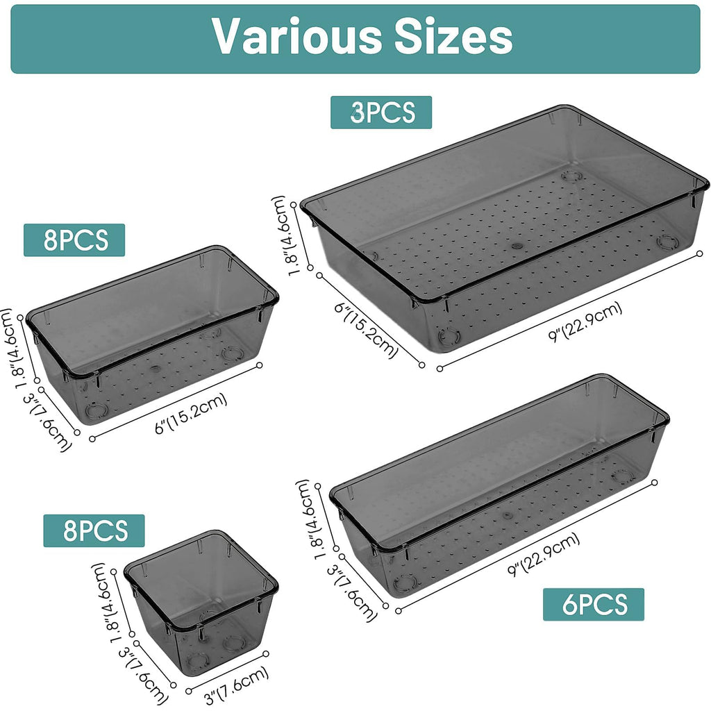 25-Piece Drawer Organizer Set
