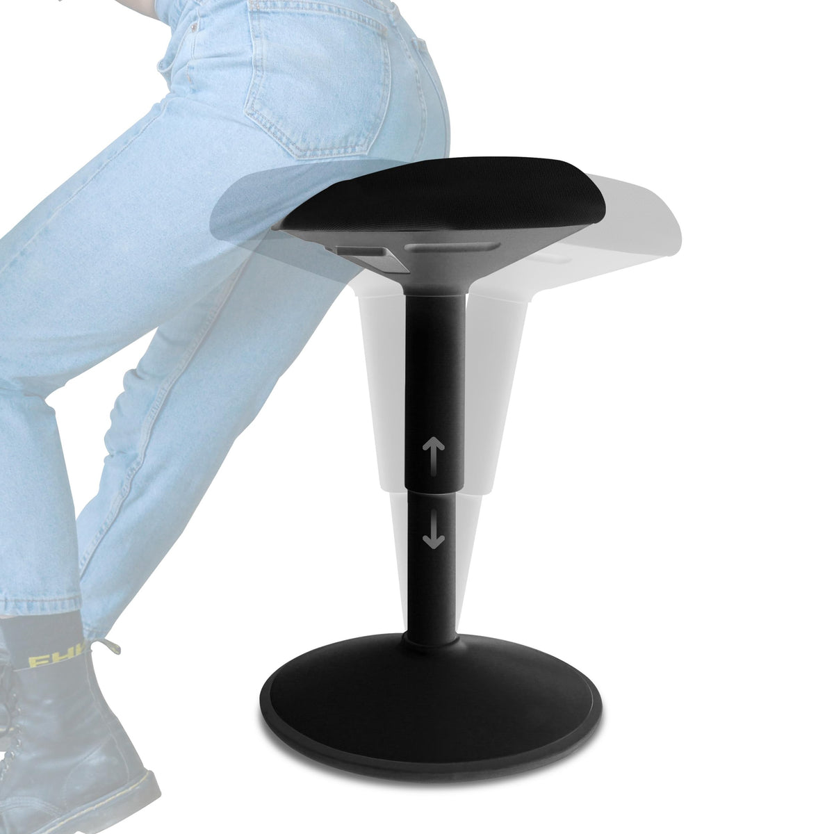 Height-Adjustable Wobble Stool