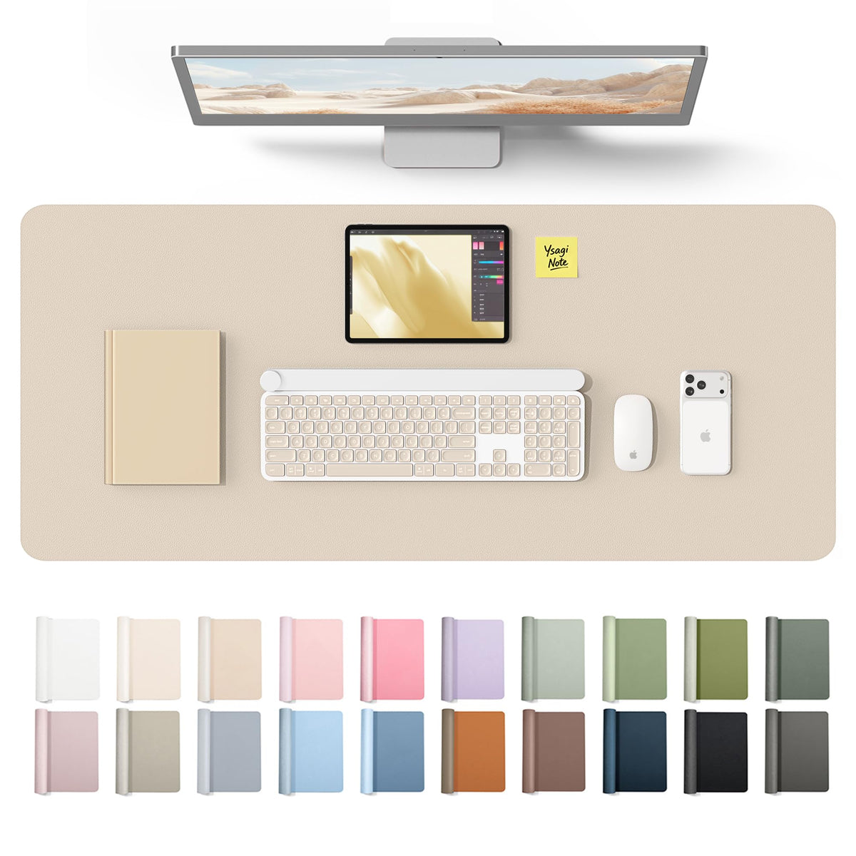 Waterproof PU Leather Desk Mat