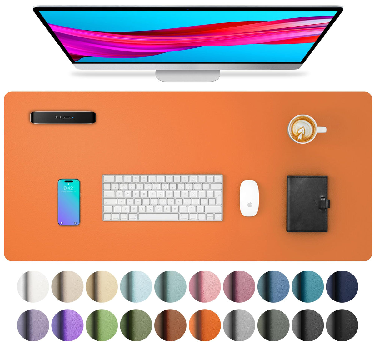 Non-Slip PU Leather Desk Mat
