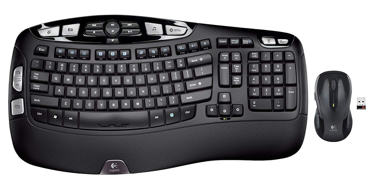 Wireless Wave Keyboard and Mouse Set