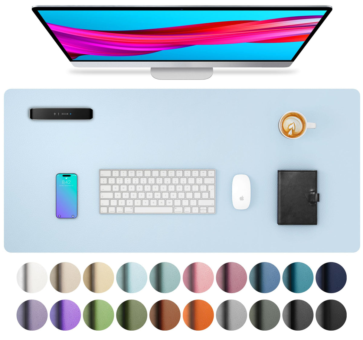 Non-Slip PU Leather Desk Mat